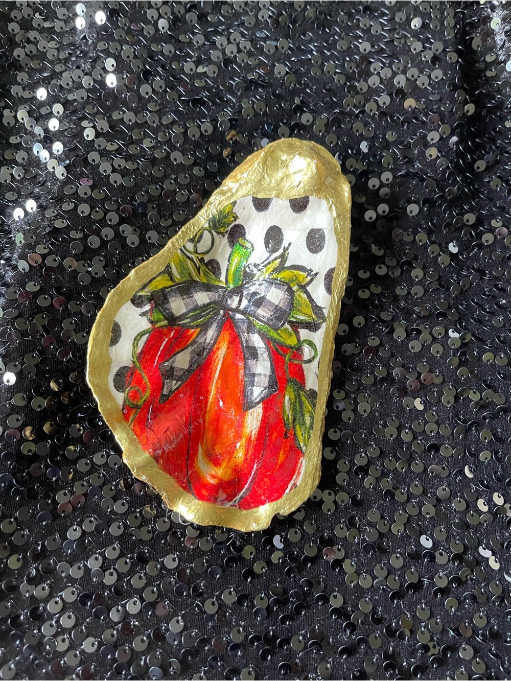 Pumpkin Portrait Trinket Tray
